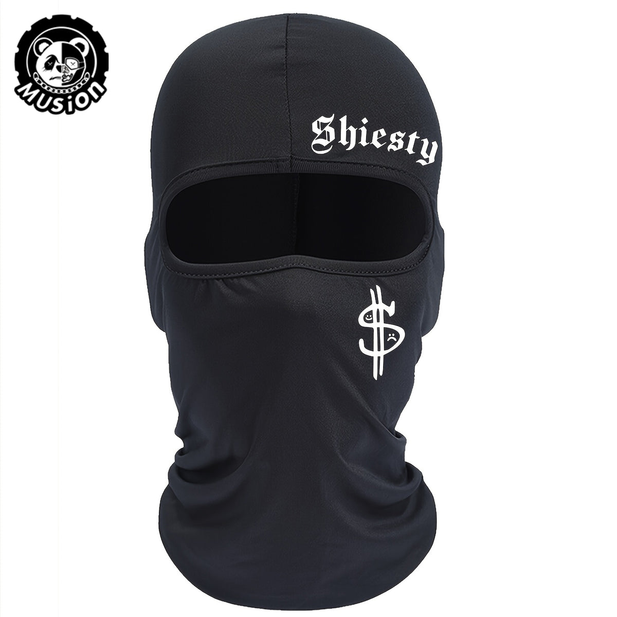 Musion Shiesty Y2K Hip Hop Dollar Fashion Print Face Mask Breathable Motorcycle Mask Balaclava Breathable Headwear for Riding and Outdoor Sport