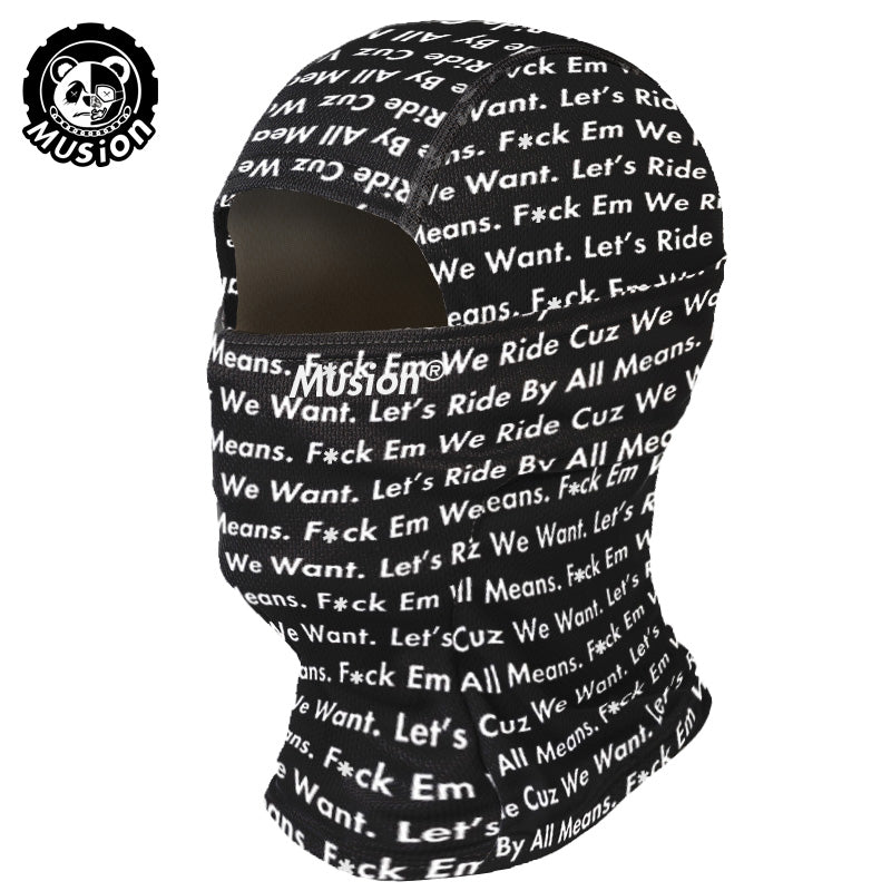 Musion Original Balaclava Tube Mask Motorcycle Fashion Print Face Mask Bandana Headband Scarf Outdoor Sports Riding
