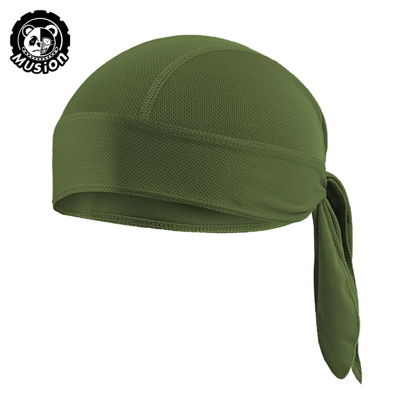 Musion Durag for Men Cycling Pirate Hat Breathable Mesh Pirate Bandana Cap Sweat Absorbent Helmet Inner Head Cover Skull Cap for Rider