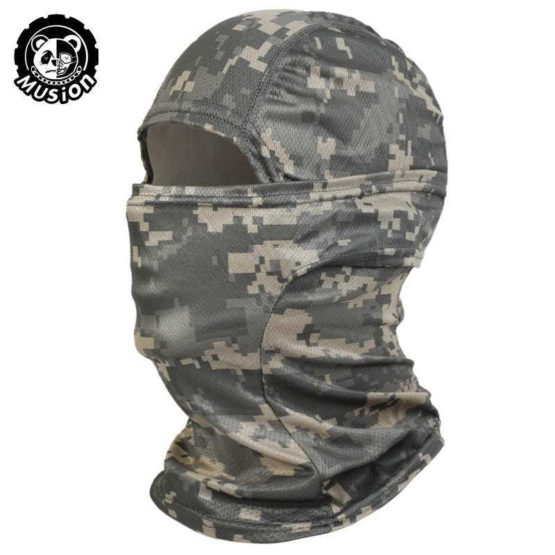 Musion Motorcycle Balaclava Sun Protection Full Face Mask Breathable Mesh Airsoft Mask Balaclava Bicycle Cycling Head Cover Under Helmet